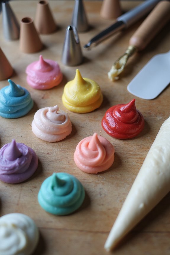 choosing cake writing icing