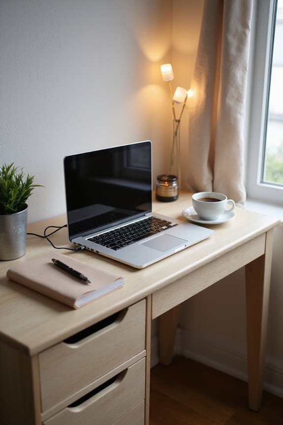 compact desks with storage