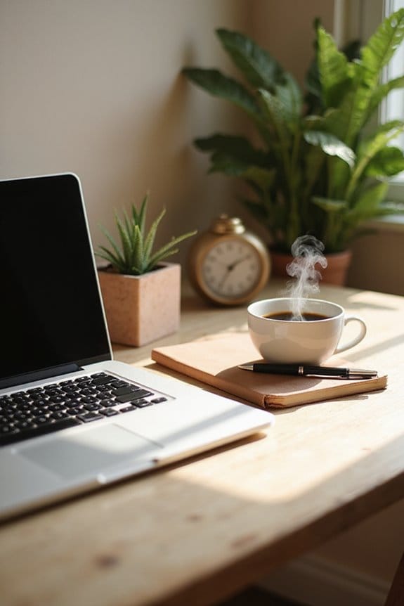 cozy workspace writing desks