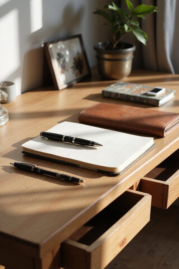desk size storage style