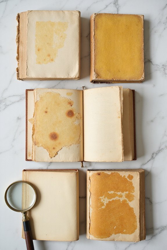 aging paper characteristics observed