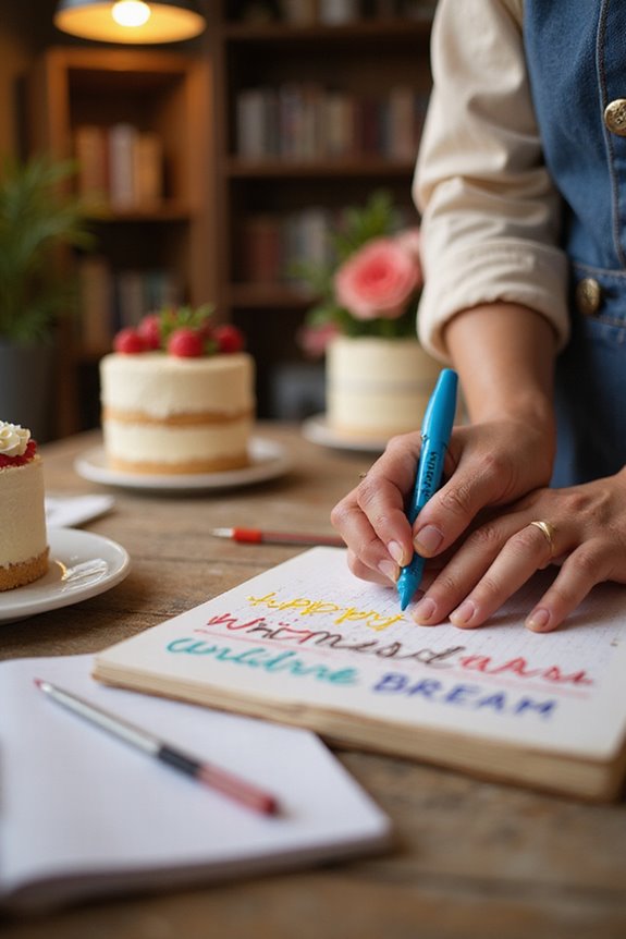 choosing cake writing gel