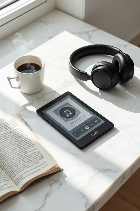 e ink e reader with music