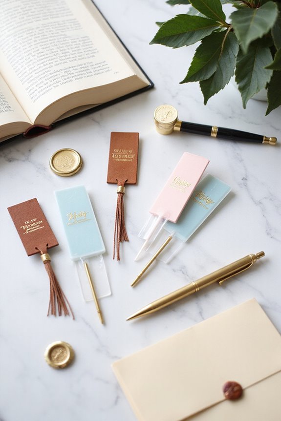 elegant minimalist bookmark designs