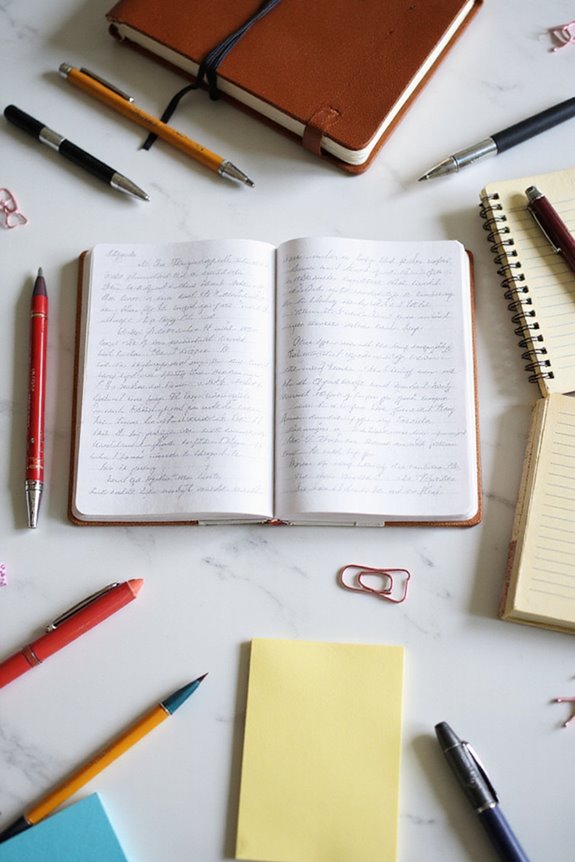 ideal writing notebook features