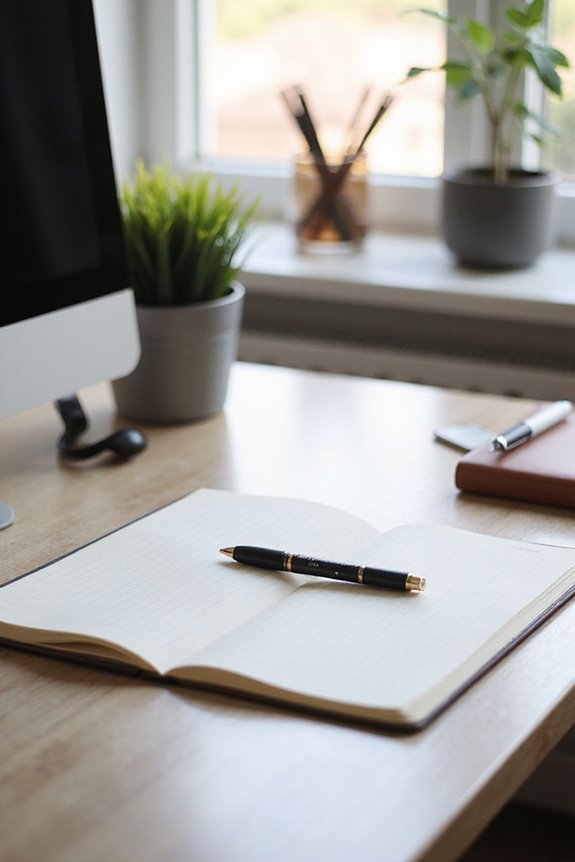 inspired and organized workspace