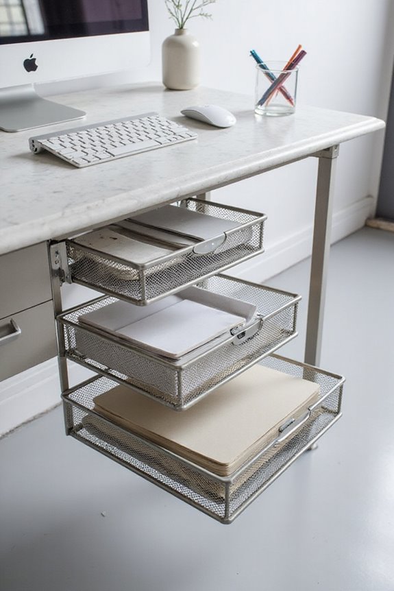 maximize under desk organization solutions