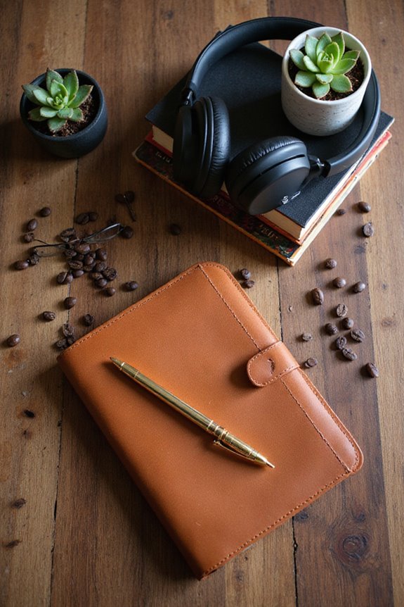 mobile writing workspace setup
