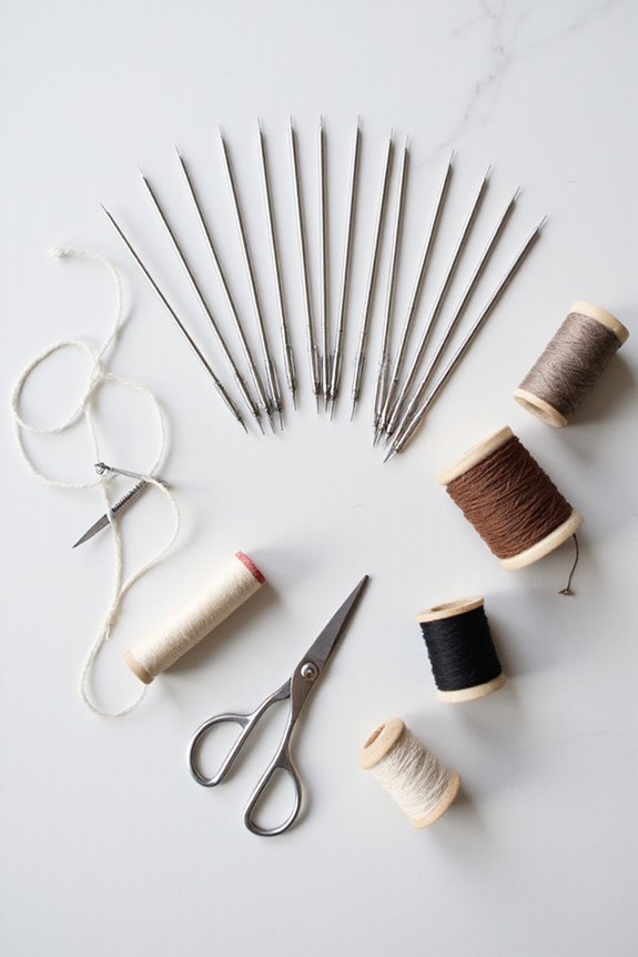needles and threads selection