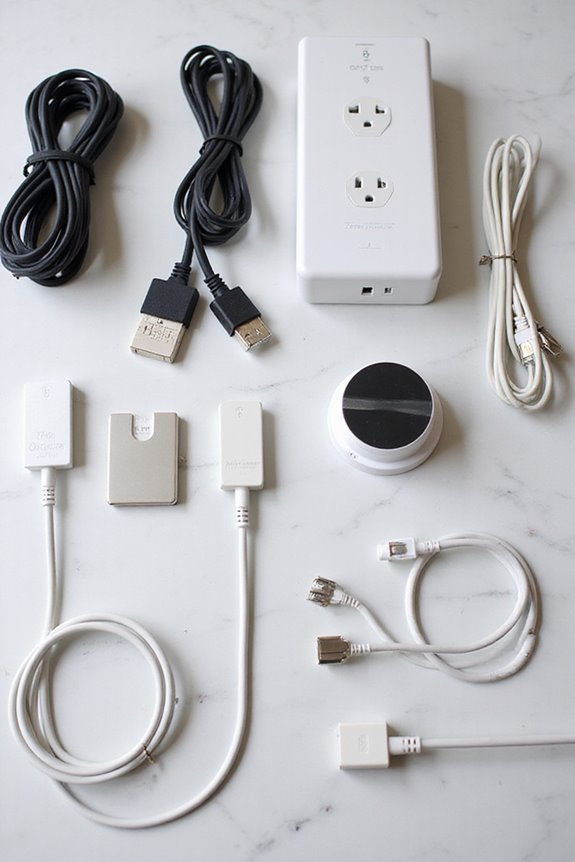 organize cables by function