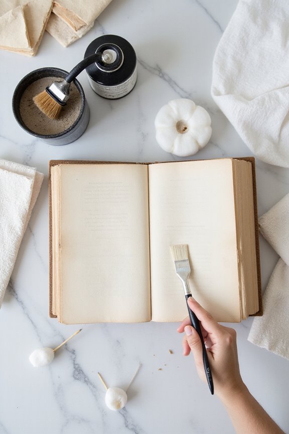 remove dust from books
