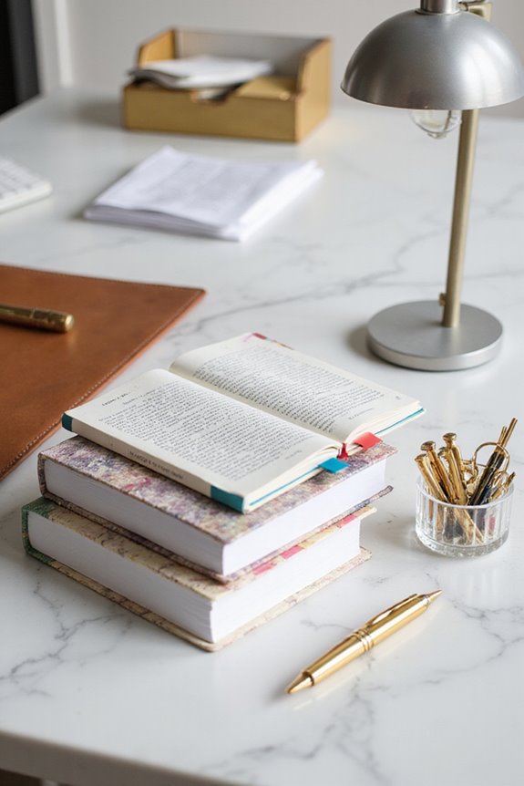 tidy workspace organized books